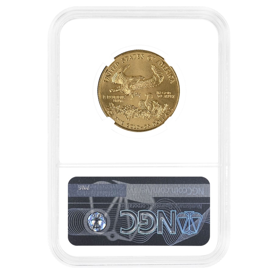 2001 1/2 oz $25 Gold American Eagle NGC MS 69 thumbnail 2