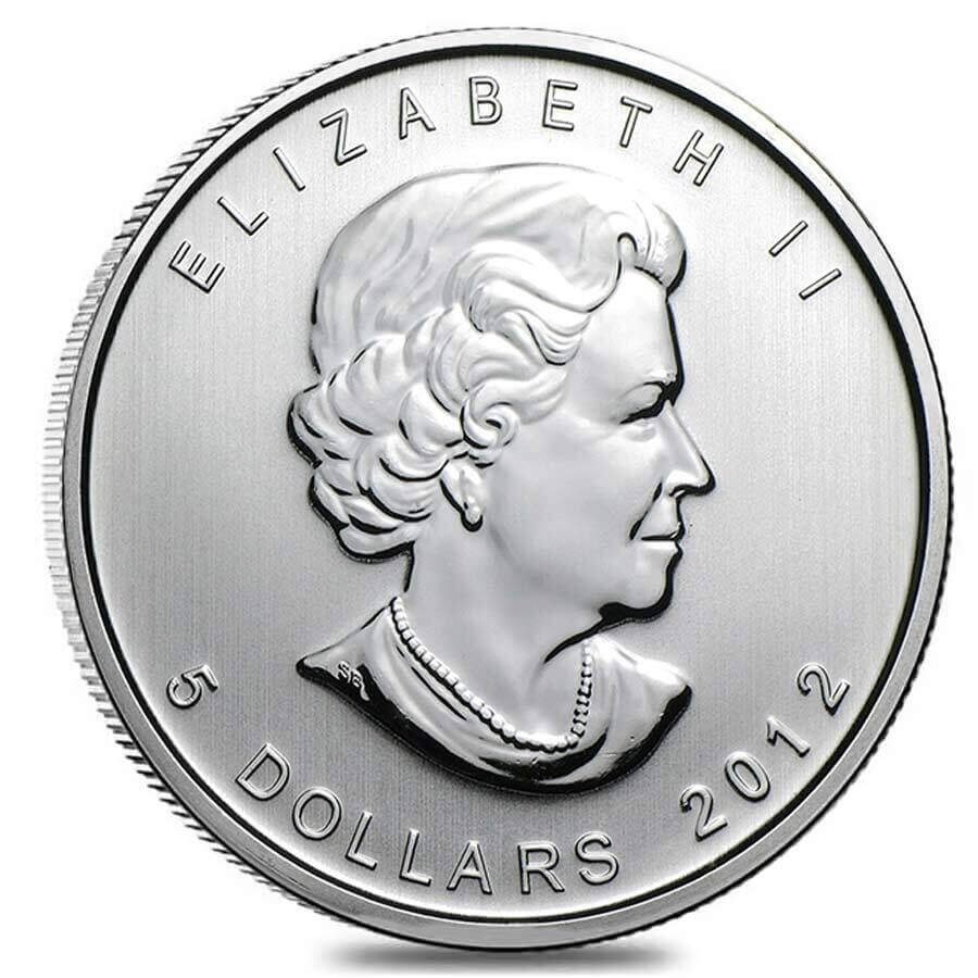 2012 1 oz Canadian Silver Maple Leaf Coin BU (Sealed) thumbnail 2