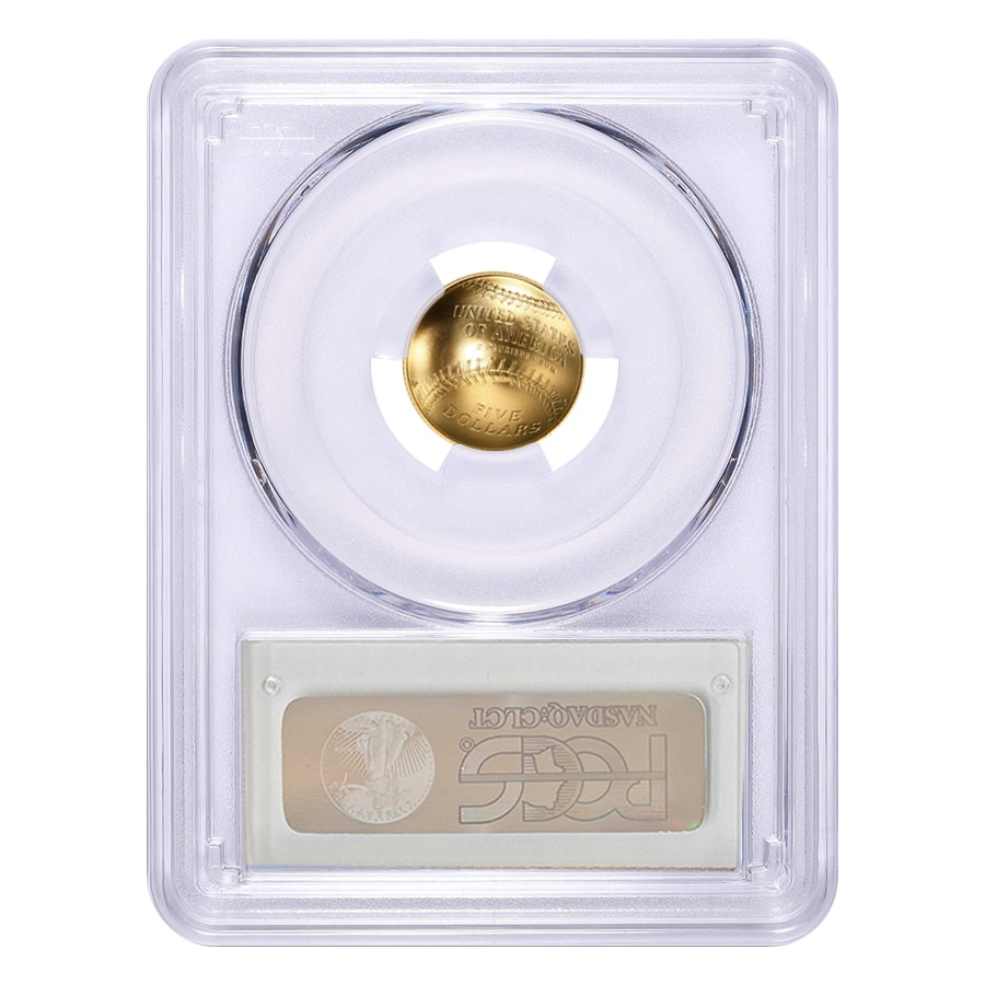 2014 W $5 Gold National Baseball Hall of Fame Coin PCGS MS 70 thumbnail 2