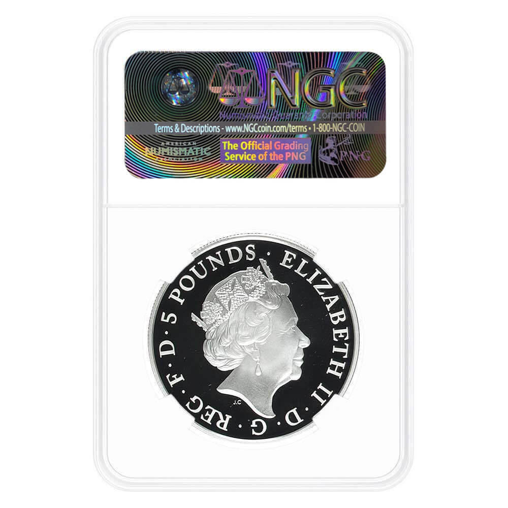 2015 Great Britain Royal Birth Duke and Duchess of Cambridge Silver Coin NGC Gem Proof thumbnail 2