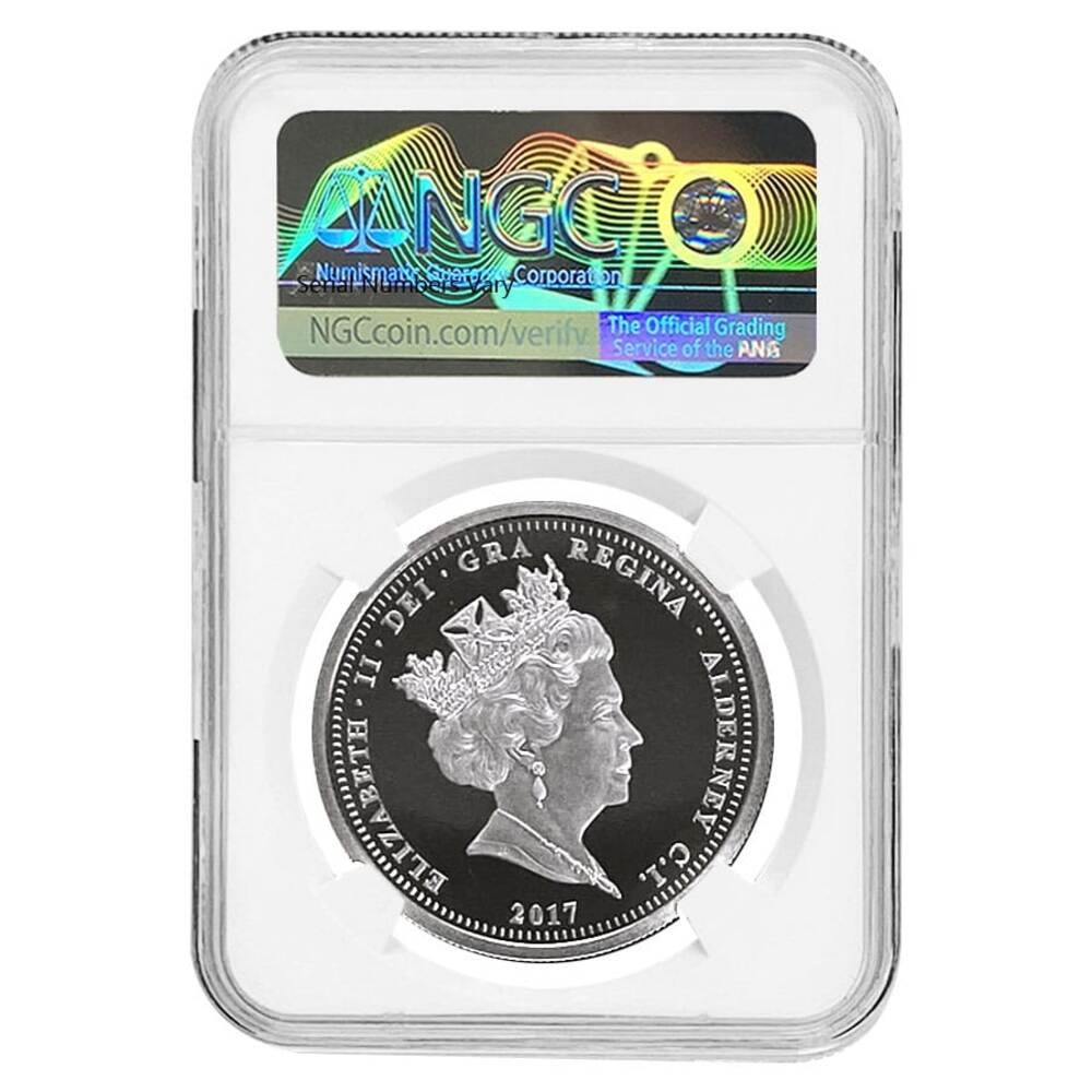 2017 Alderney Platinum 5 Sovereign NGC PF 70 UCAM thumbnail 2