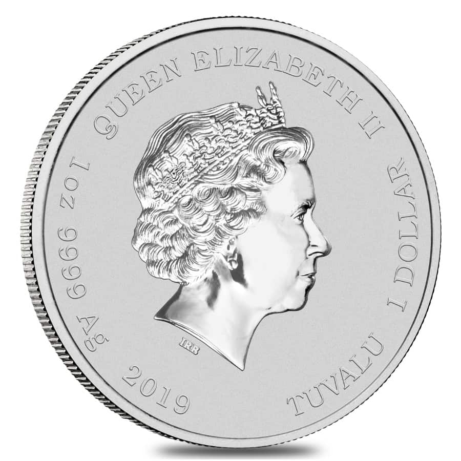 2019 1 oz Tuvalu Hulk Marvel Series Silver Coin .9999 Fine BU In Cap thumbnail 2