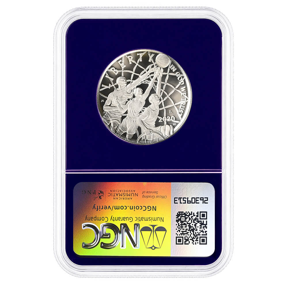 2020-S Basketball Hall of Fame Proof Clad Half Dollar NGC PF 70 UCAM thumbnail 2