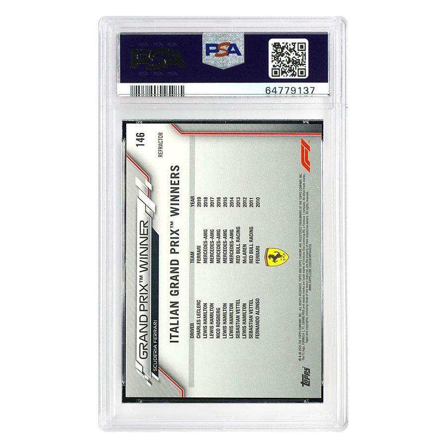 2020 Topps Chrome F1 Charles Leclerc #146 Card PSA 10 GEM MT thumbnail 2