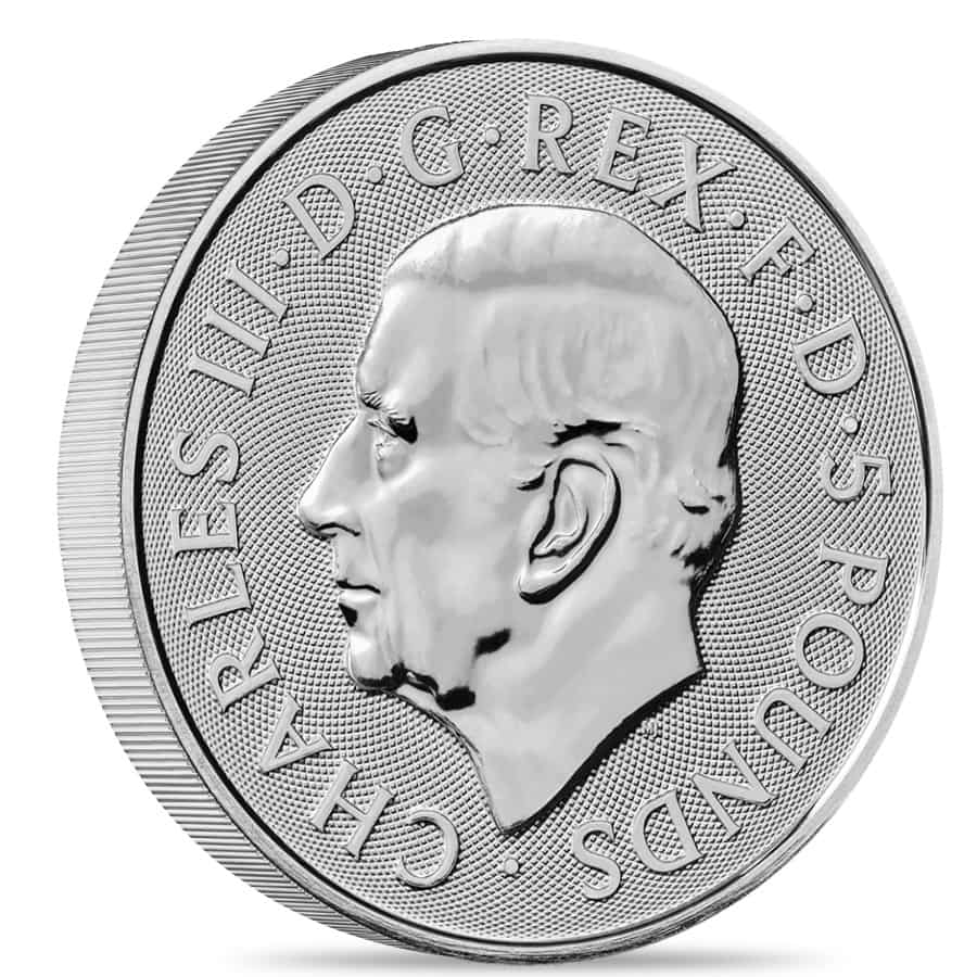 2023 GB 2 oz Silver The Tudor Beasts Bull of Clarence Coin BU thumbnail 2
