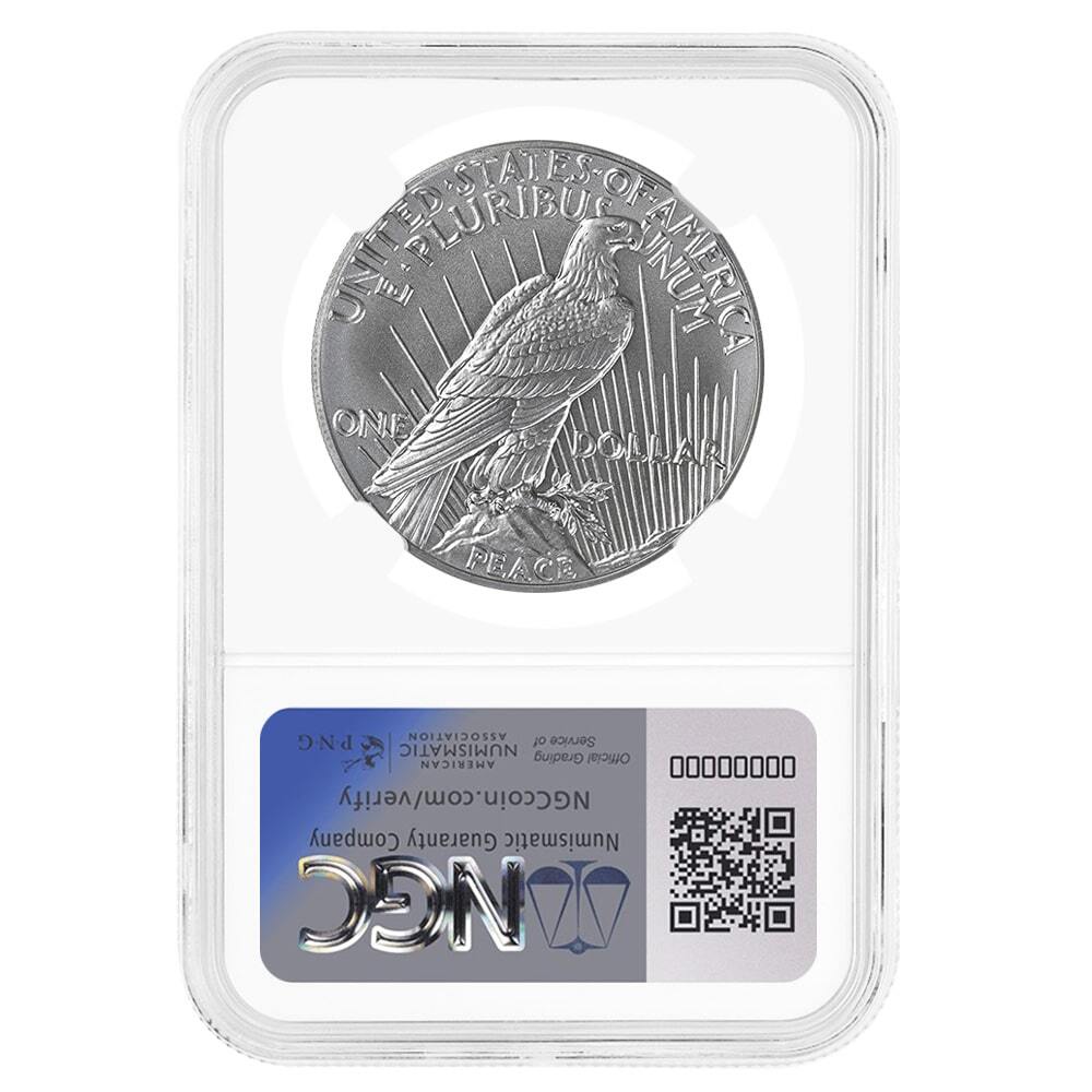 2023 Peace Silver Dollar NGC MS 70 AR (Castle) thumbnail 2