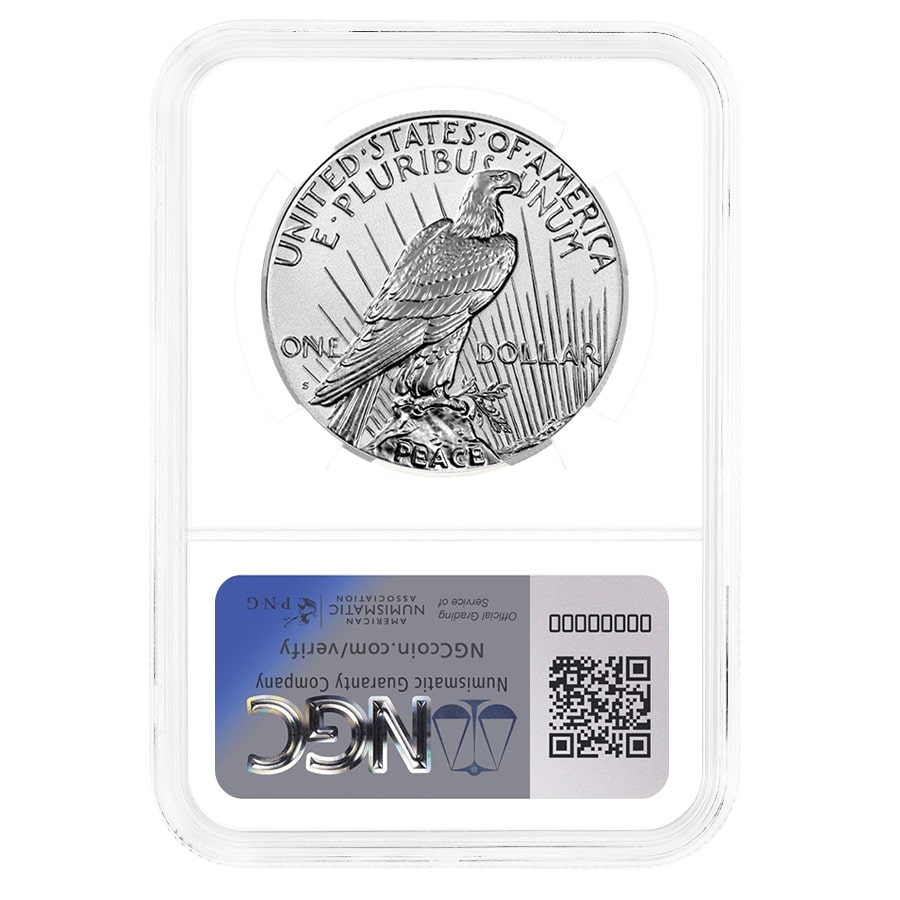 2023-S Peace Silver Dollar Reverse Proof NGC PF 70 ER thumbnail 2