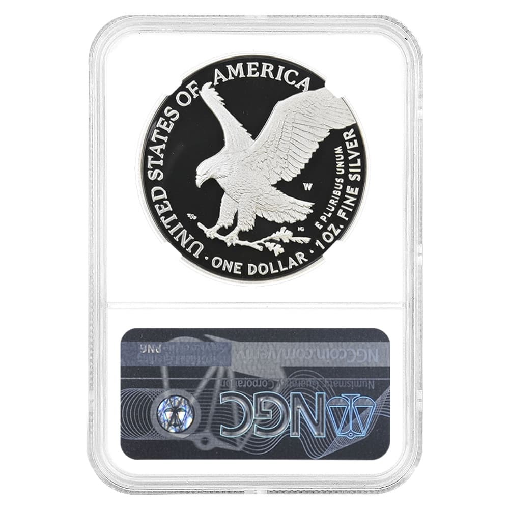 2023-W 1 oz Proof Silver American Eagle Congratulations Set NGC PF 70 FD (Castle) thumbnail 2