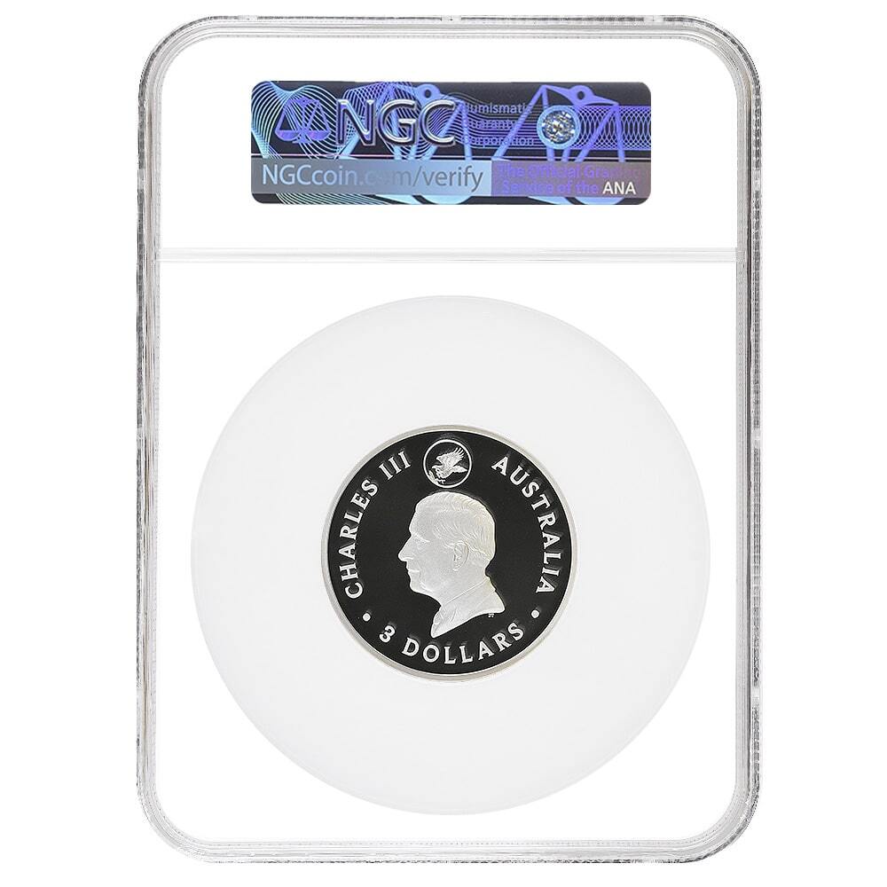 2024 3 oz Proof Silver Australian Wedge-Tailed Eagle NGC PF 70 FDOI (Mercanti) thumbnail 3