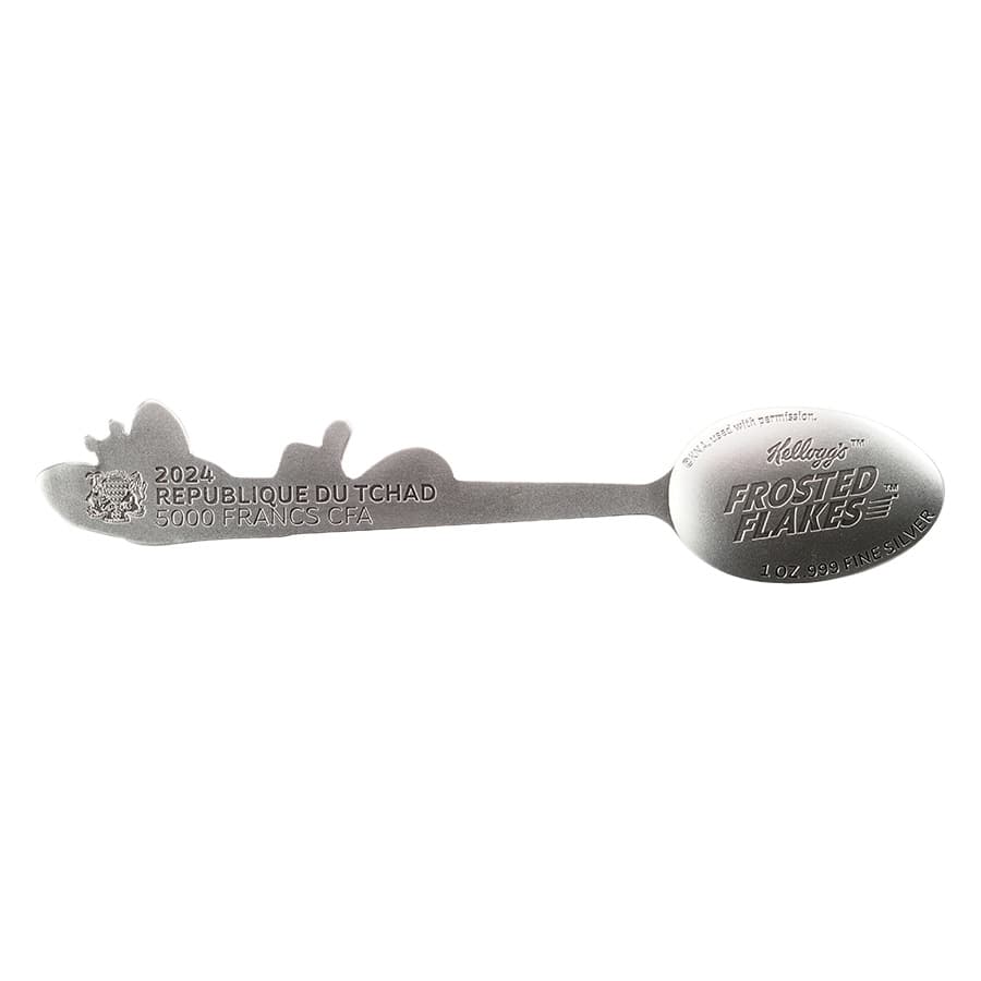 2024 Chad 1 oz Kellogg's Tony The Tiger™ Spoon Silver Coin thumbnail 3