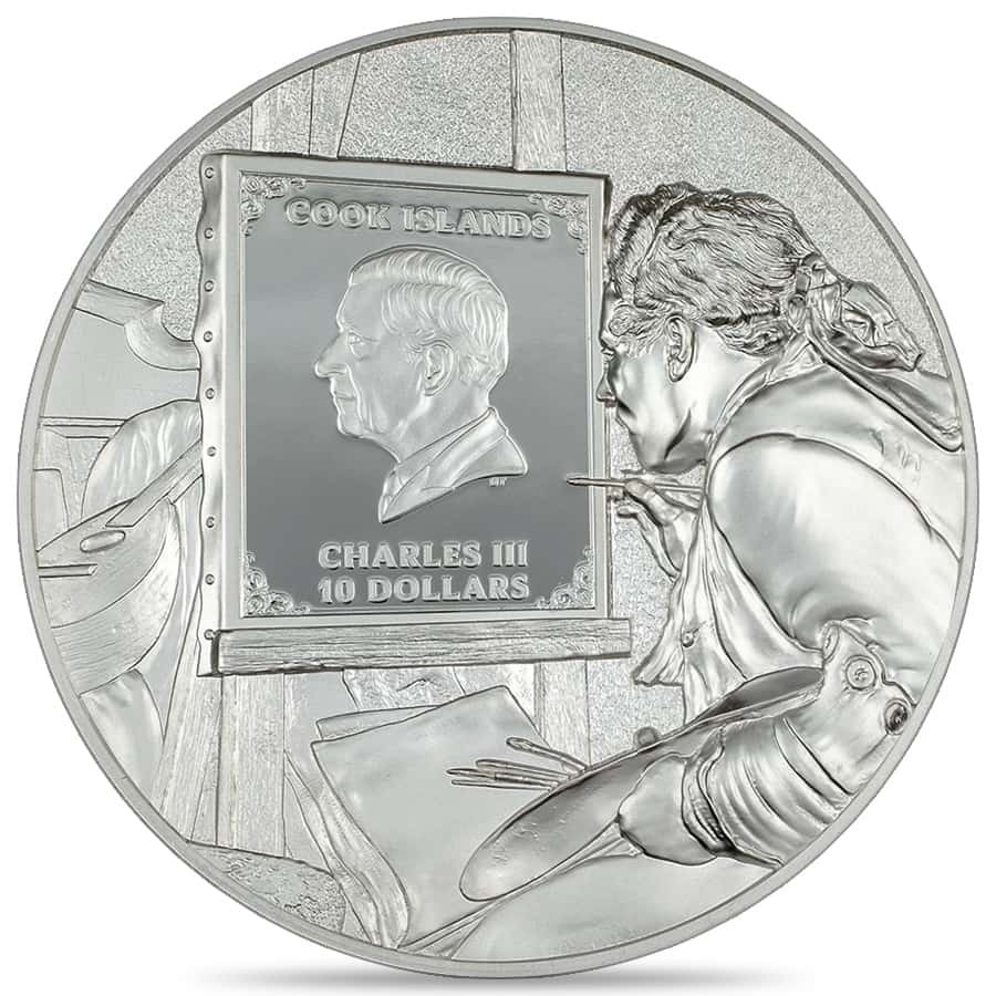 2024 Cook Islands 2 oz Silver Masters of Art Auguste Renoir Coin thumbnail 3