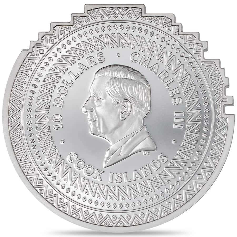 2024 Cook Islands 2 oz Silver Reconstruction Elephant Coin thumbnail 3