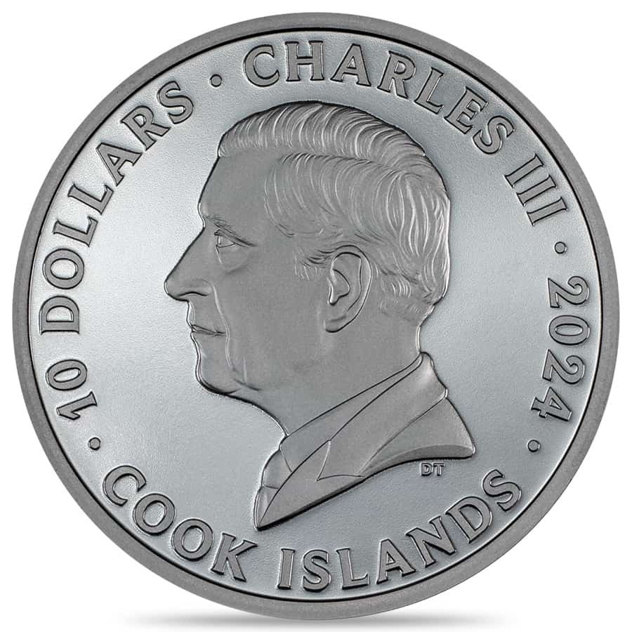 2024 Cook Islands 2 oz Silver The Journey Motorbike Coin thumbnail 3