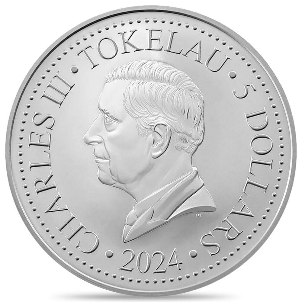 2024 Tokelau 1 oz Mustang Silver Coin .999 Fine thumbnail 2