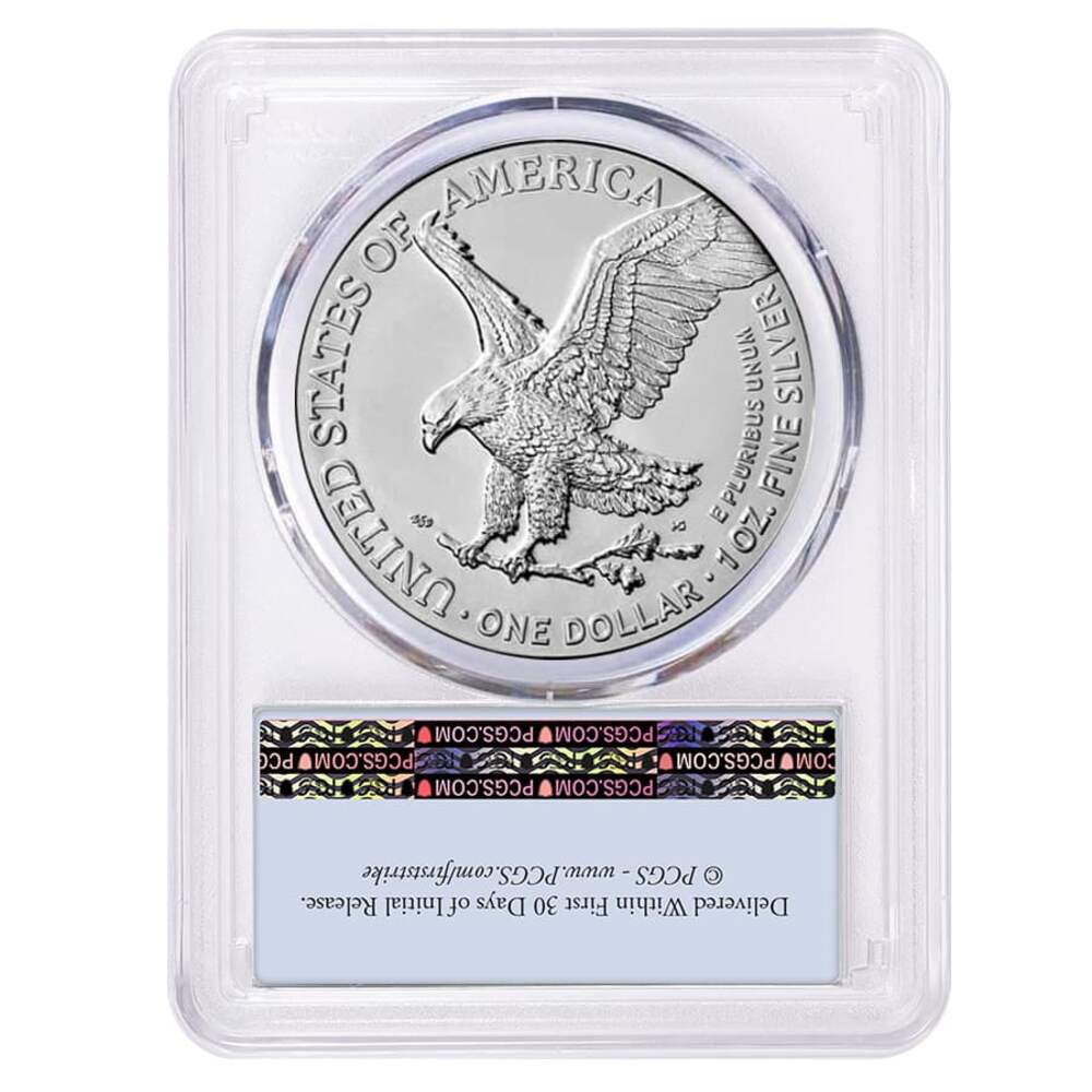 2025 Eagle Privy 1 oz Silver American Eagle PCGS MS 70 FS (Flag) thumbnail 2