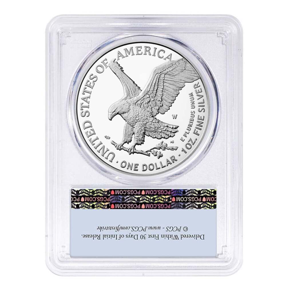 2025-W Laser Engraved Privy 1 oz Proof Silver American Eagle PCGS PF 69 FS thumbnail 2