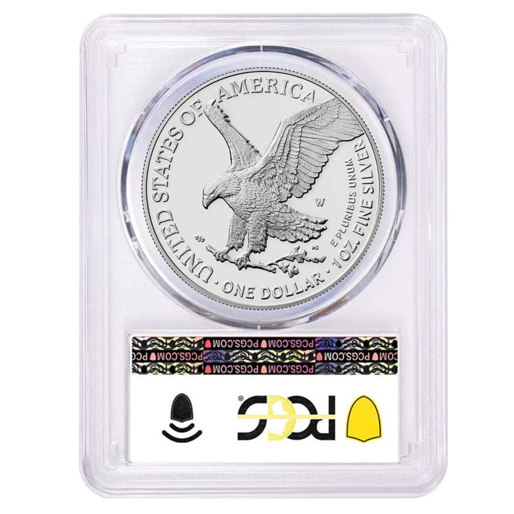 2025-W US Army Privy 1 oz Proof Silver American Eagle PCGS PF 70 AR thumbnail 2