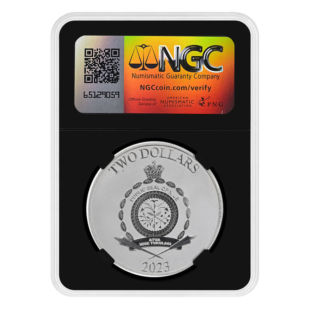 2023 Niue 1 oz Star Wars Grogu Silver Coin NGCX MS 10 thumbnail 3
