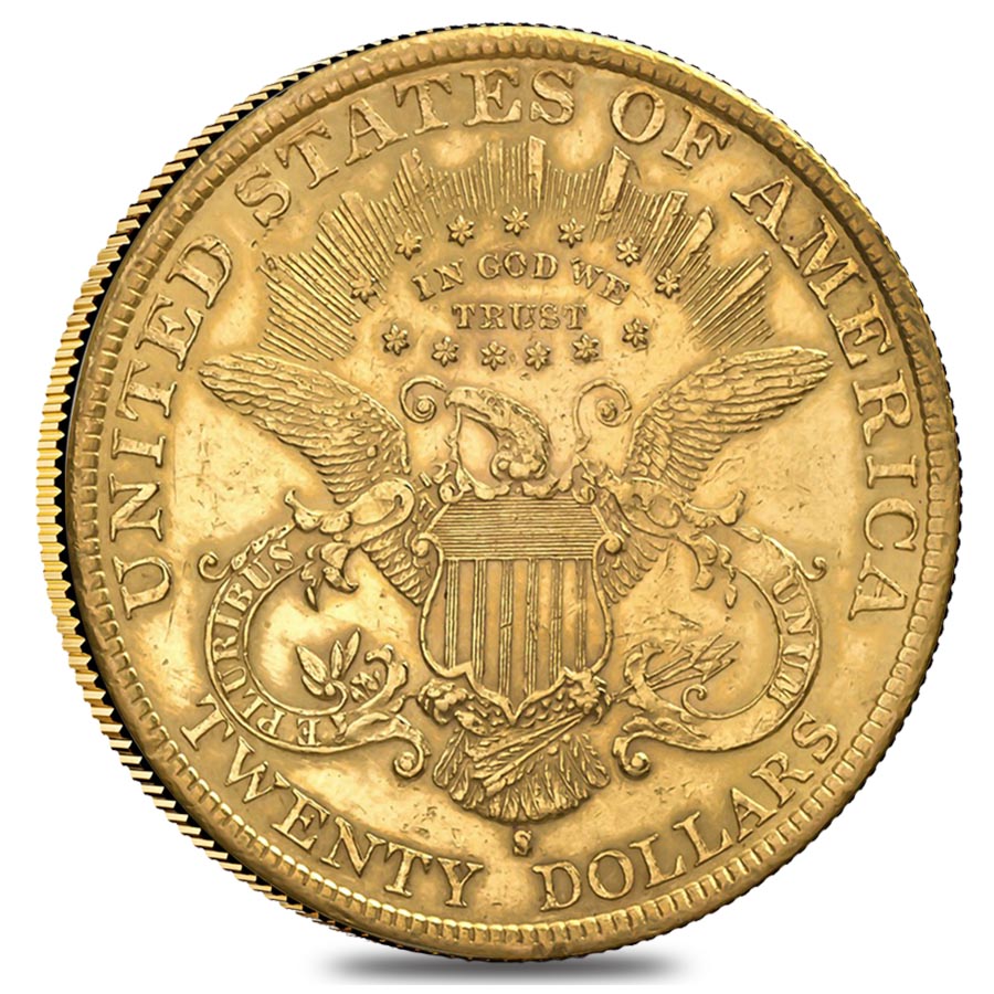 $20 Gold Double Eagle Liberty Head - Ex Jewelry (Random Year) thumbnail 2