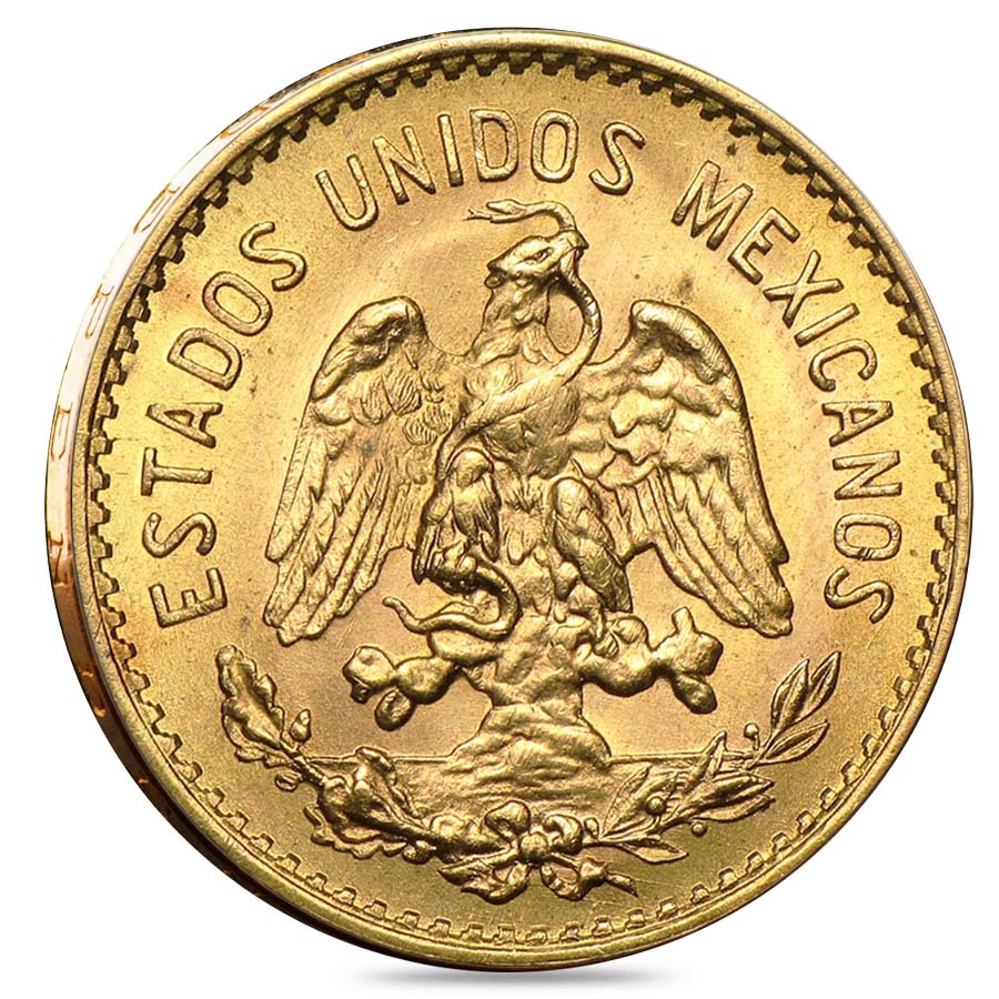 5 Pesos Mexican Gold Coin AGW .1205 oz AU/BU (Random Year) thumbnail 2