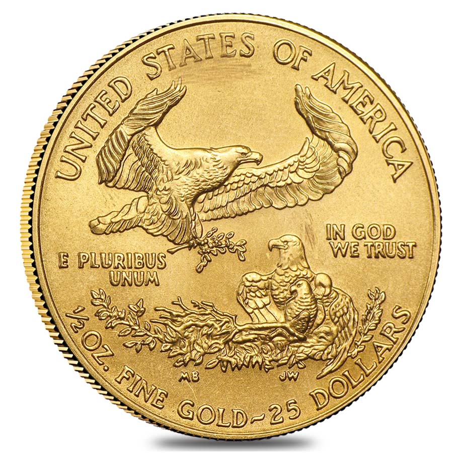 2000 1/2 oz Gold American Eagle (Abrasions) thumbnail 2