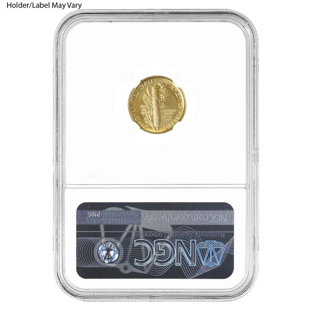 2016 W 1/10 oz Mercury Dime Centennial Gold Coin NGC SP 70 thumbnail 2