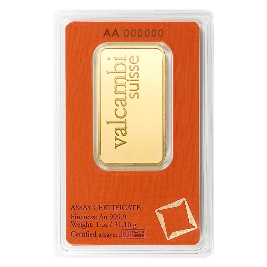 Box of 25 - 1 oz Gold Bar Valcambi Suisse .9999 Fine (in Assay) thumbnail 3