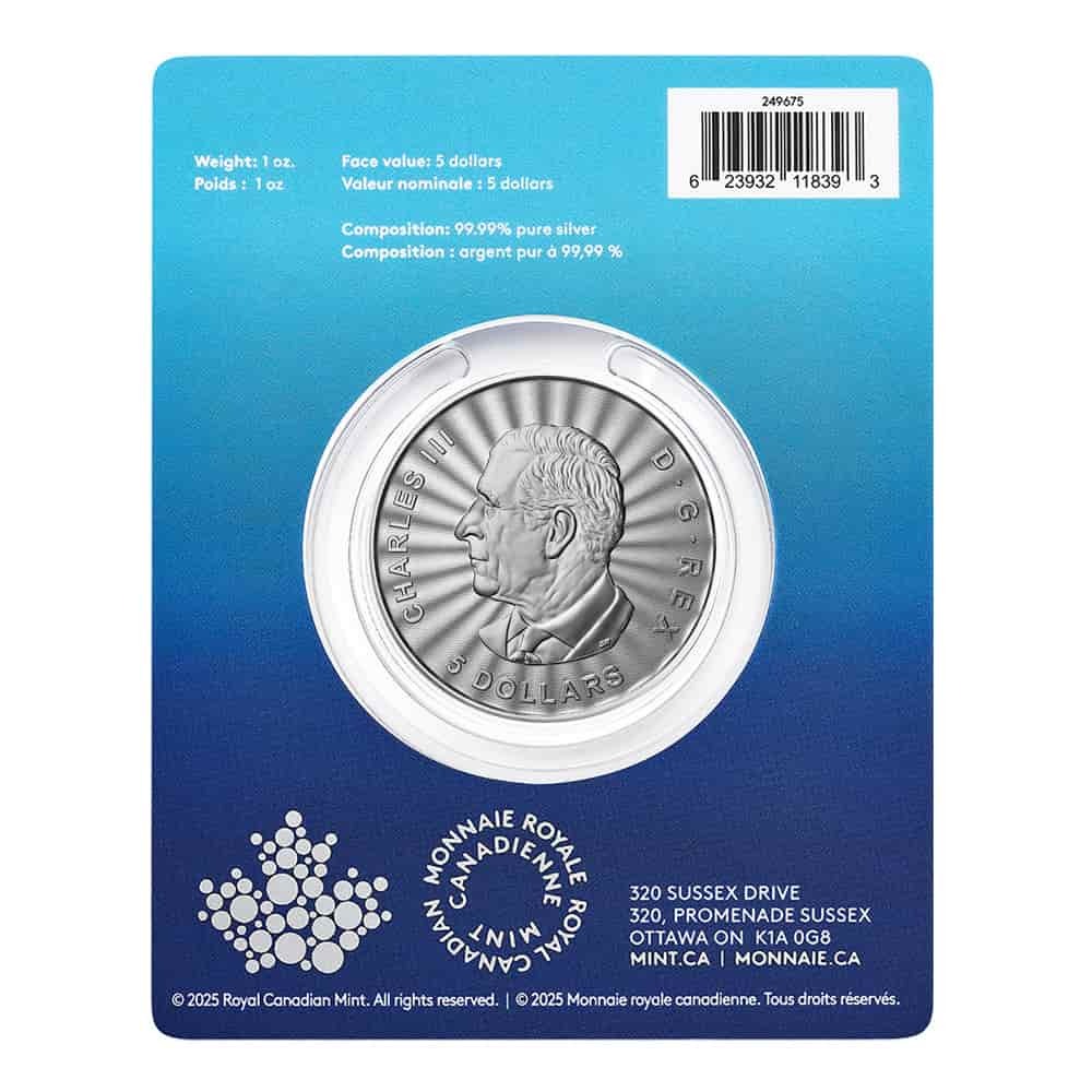 2025 Canada 1 oz The Majestic Polar Bear Silver Coin thumbnail 2