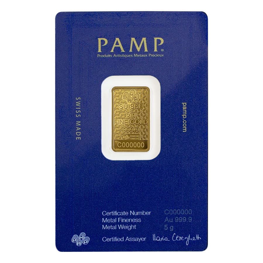 5 Gram PAMP Suisse Arabian Horse Gold Bar (w/ Frame) thumbnail 3