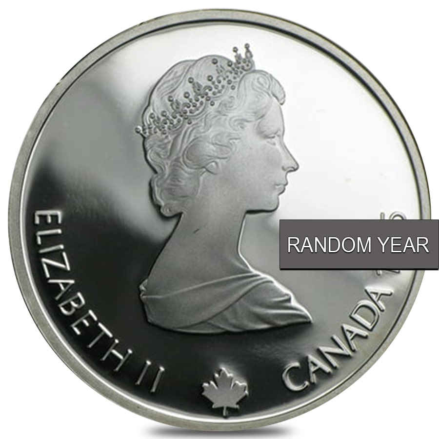 Canada 1 oz Proof Silver 1988 Calgary Olympics Coin (Random Year) thumbnail 2
