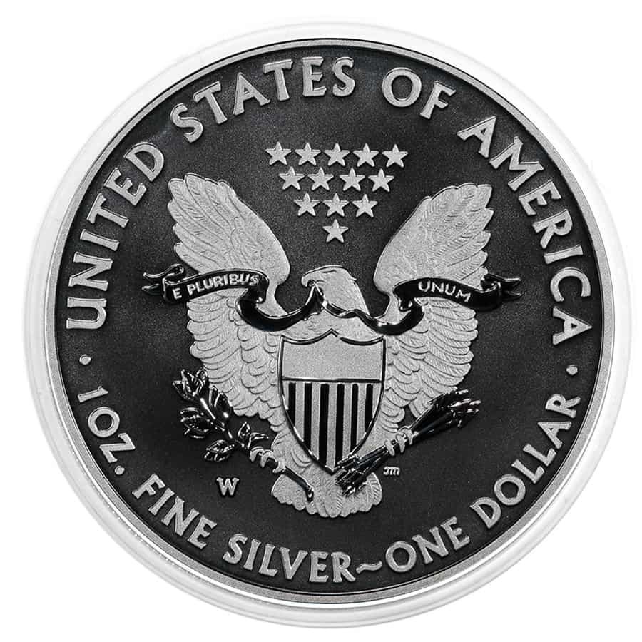 2013-W 1 oz Enhanced Silver American Eagle $1 Coin (in Cap) thumbnail 2