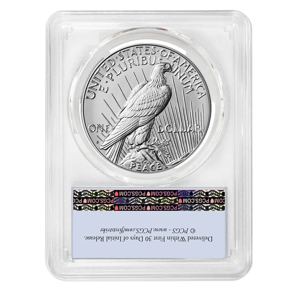 2025-S Peace Silver Dollar Reverse Proof PCGS PF 70 FS thumbnail 2