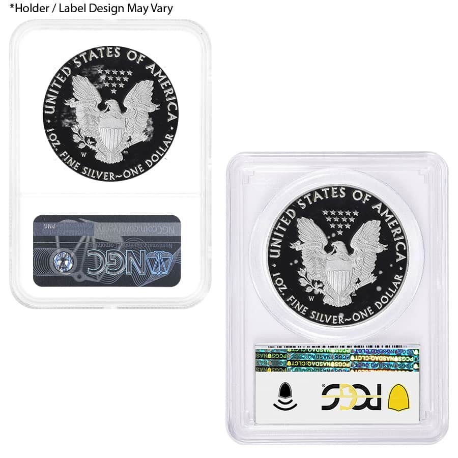 MILKY - 1 oz Proof Silver American Eagle NGC / PCGS PF 70 (Random Year) thumbnail 2