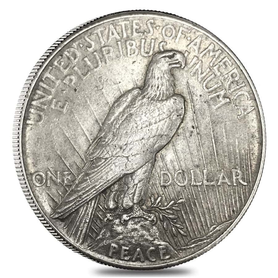 Roll of 20 - 1922-1935 Peace Silver Dollar VG-XF (Random Year) thumbnail 3