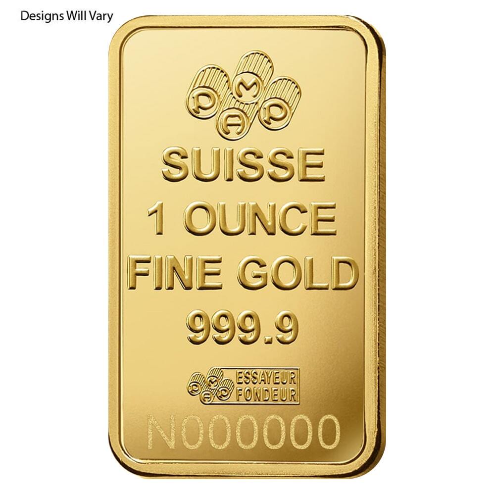 NO ASSAY - 1 oz Gold Bar PAMP Suisse Lady Fortuna .9999 Fine thumbnail 2
