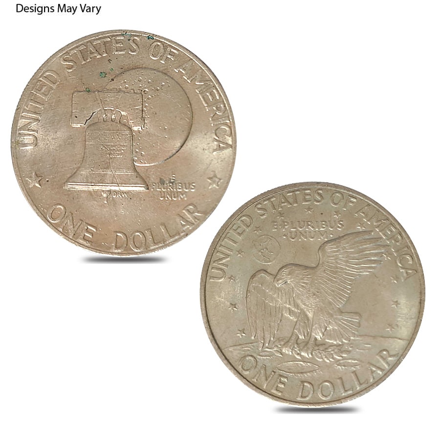 1971-1978 Clad Eisenhower Dollar Avg Circ (Random Year) thumbnail 2