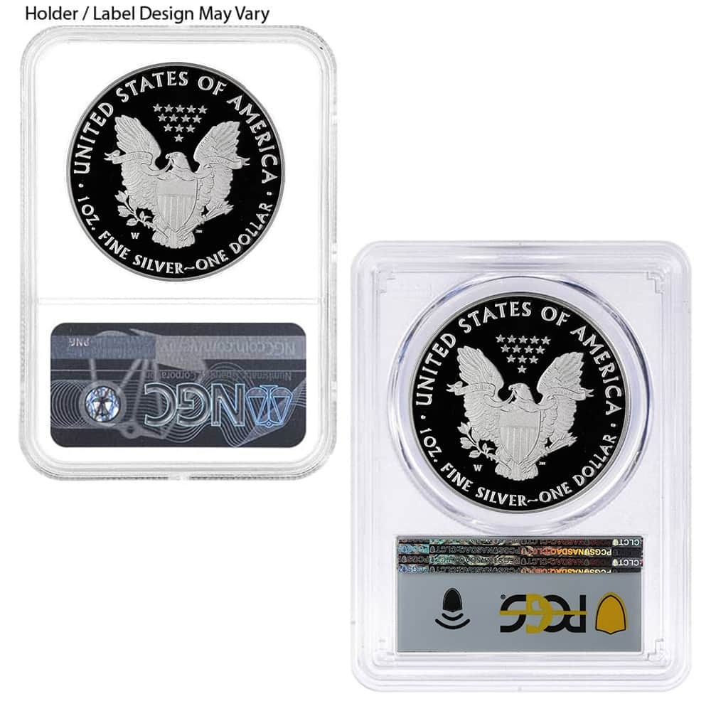 1 oz Proof Silver American Eagle NGC/PCGS PF 70 FDOI (Random Year) thumbnail 2