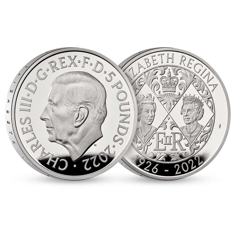 2022 Great Britain 56.56 gram Queen Elizabeth II Piedfort Proof Silver Coin .925 Fine (w/Box & COA) thumbnail 2