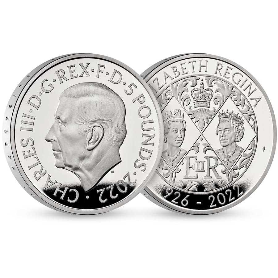 2022 Great Britain 28.28 gram Queen Elizabeth II Proof Silver Coin .925 Fine (w/Box & COA)