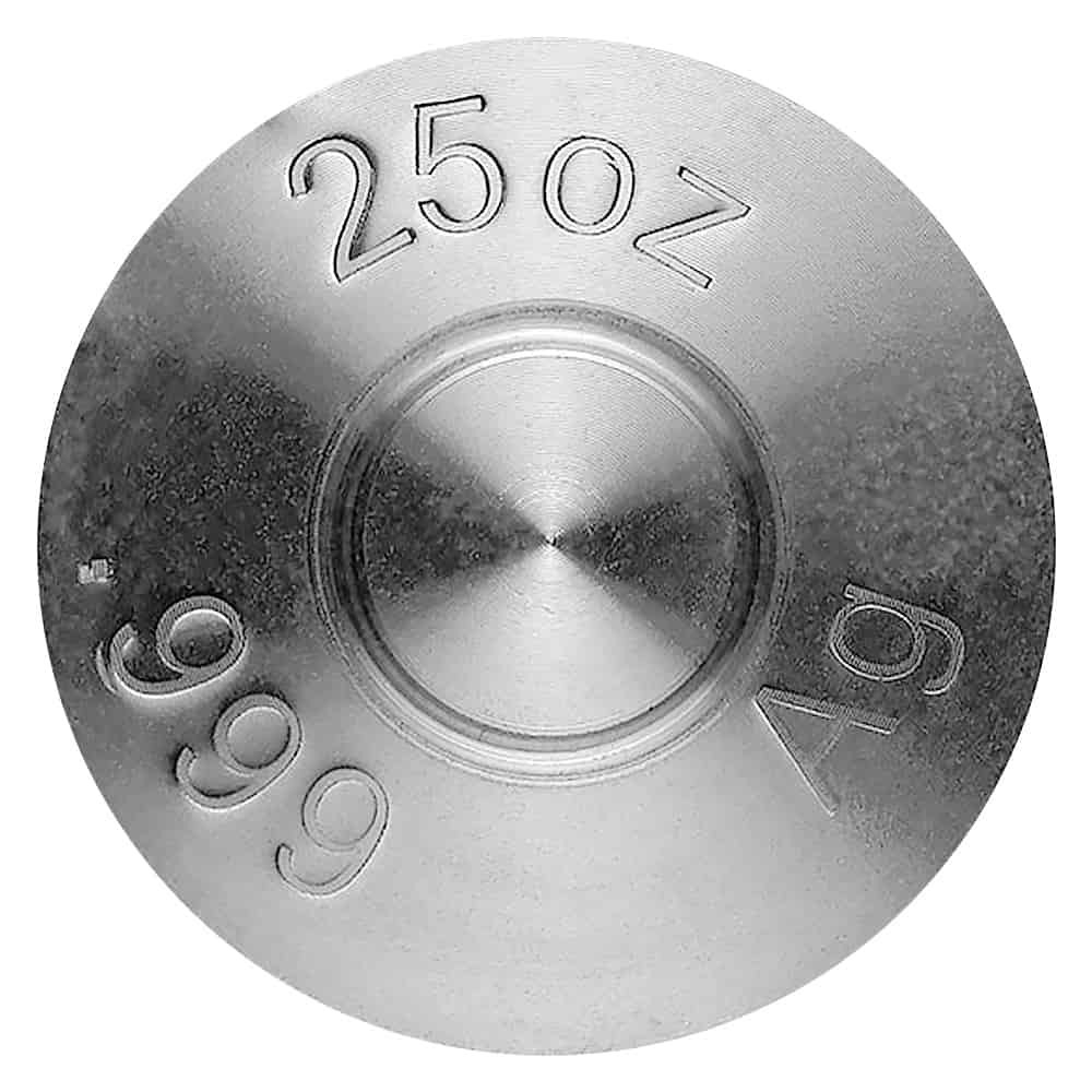 25 oz 20 mm Solid Silver Bullet thumbnail 3