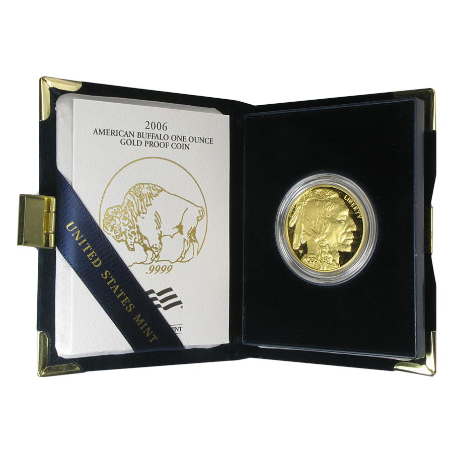 2006-W 1 oz Proof Gold American Buffalo $50 Coin (w/Box & COA) thumbnail 4