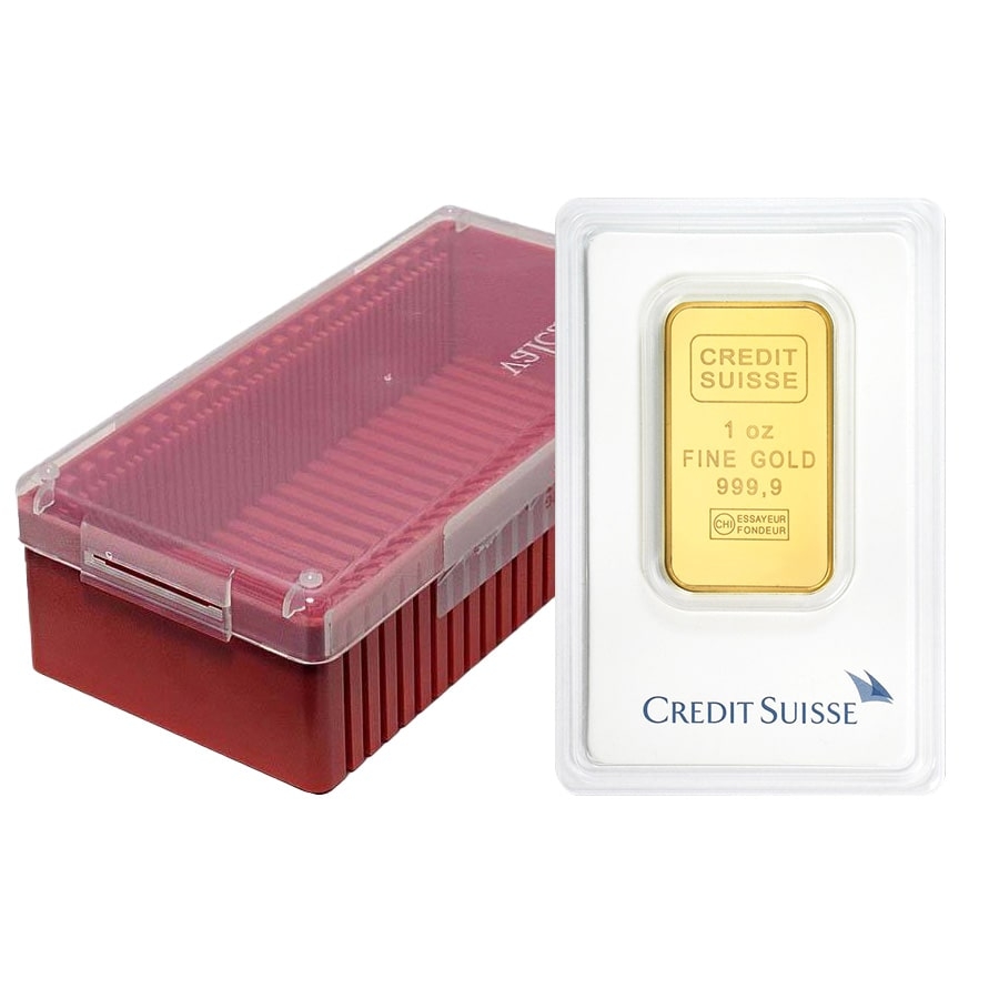 1 oz Credit Suisse Gold Bar .9999 Fine (in Assay) thumbnail 4