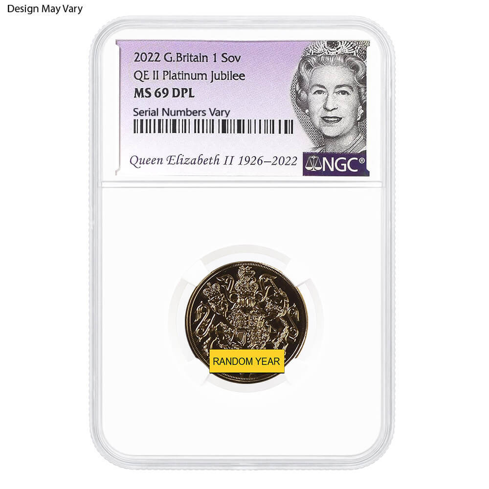 British Gold Sovereign Coin NGC/PCGS MS/PF 69 (Random Year) thumbnail 2