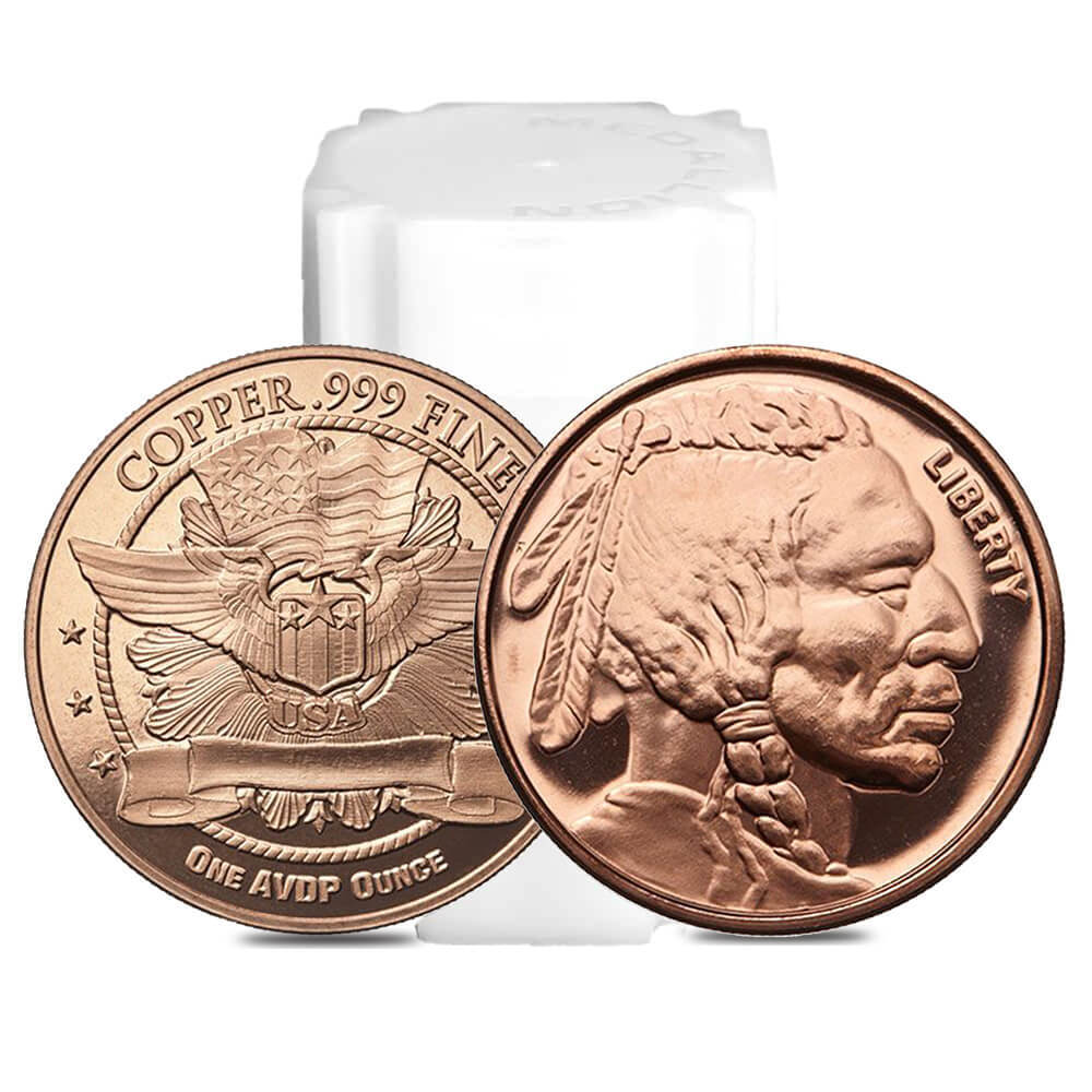 1 oz Indian Head Copper Round .999 Fine thumbnail 3