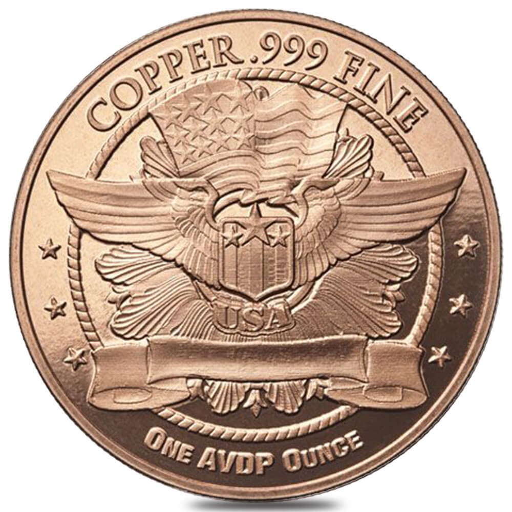 1 oz Indian Head Copper Round .999 Fine thumbnail 2