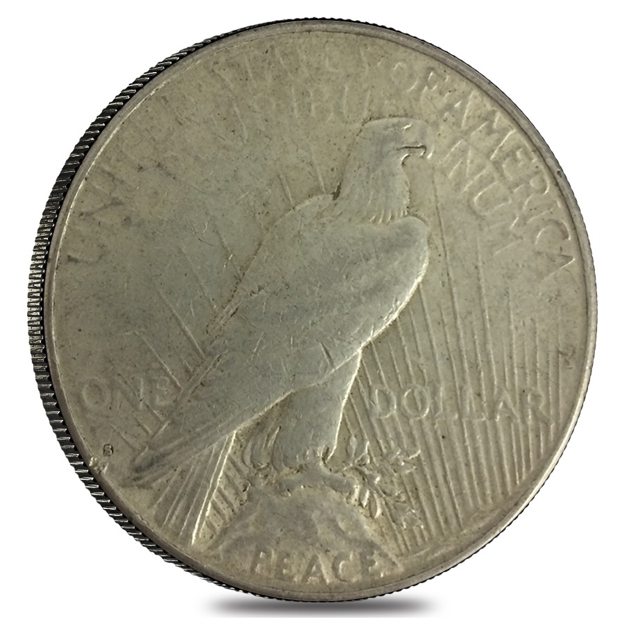 1928 S Silver Peace Dollar VG-XF thumbnail 3