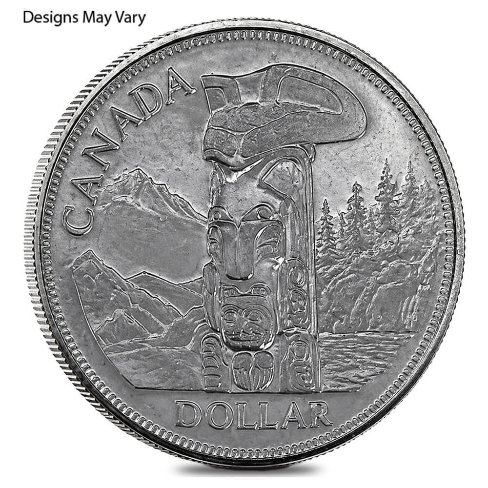 1958-1967 Canada Silver Dollar Avg Circ (.800 Fine) thumbnail 3