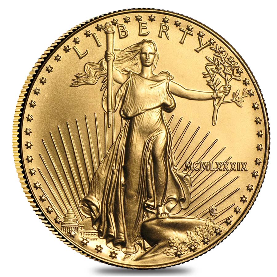 1989 1/4 oz $10 Gold American Eagle NGC MS 69 thumbnail 3