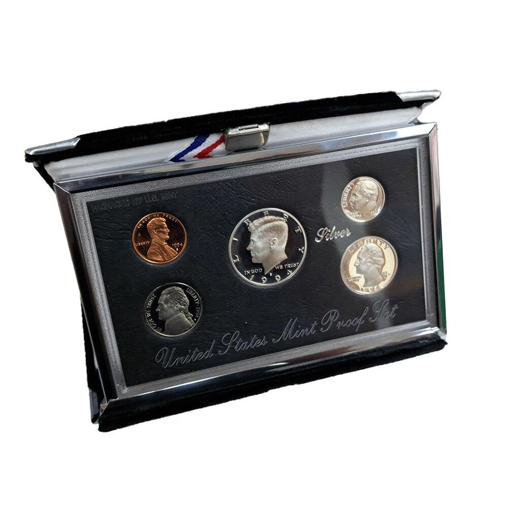 1994-S US Mint Premier Proof Silver Set (w/Box & COA) thumbnail 4