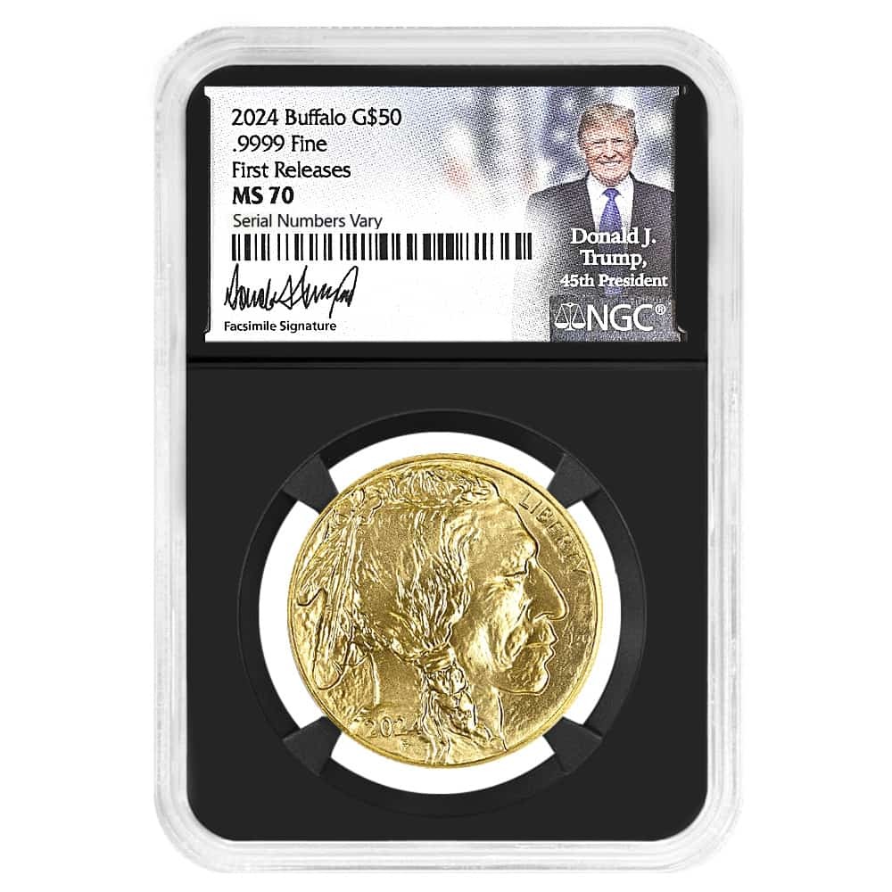 2024 1 oz Gold American Buffalo NGC MS 70 FR (Trump Signature) thumbnail 3
